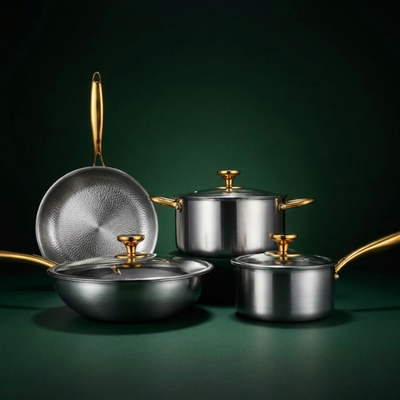 EverPan Ti Frypan 26cm + Pot Set